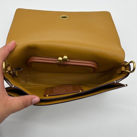 Coach Ivory Embossed Leather Dinky Crossbody Bag 30427 - Picture 12 of 12